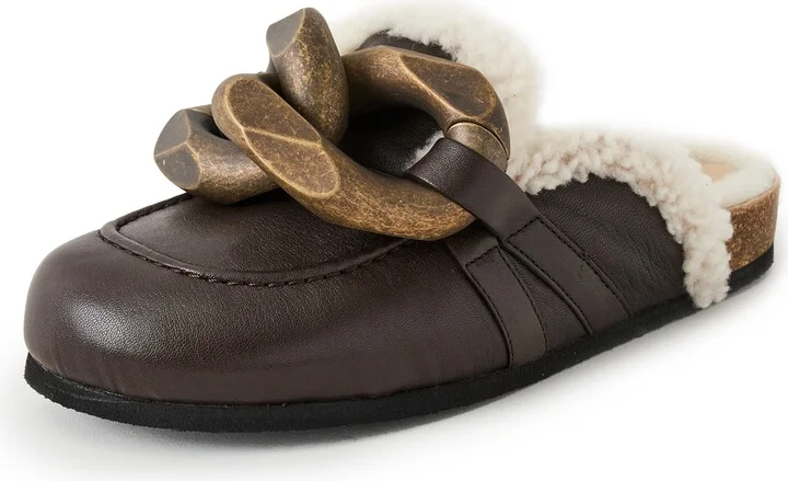 JW Anderson Shearling Chain Loafers