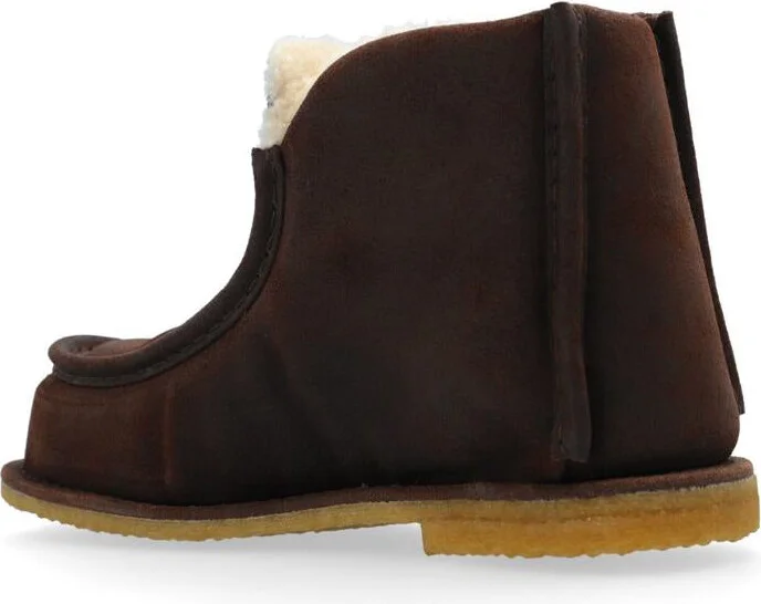 JW Anderson Shearling-Lined Suede Boots - Image 5