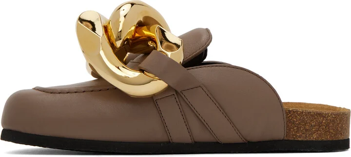 JW Anderson SSENSE Work Capsule – Taupe Chain Mules - Image 3