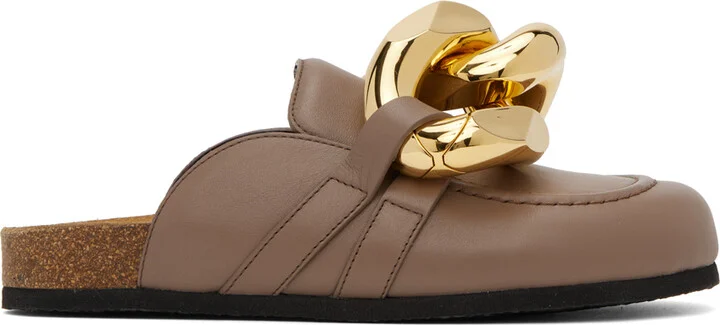 JW Anderson SSENSE Work Capsule – Taupe Chain Mules