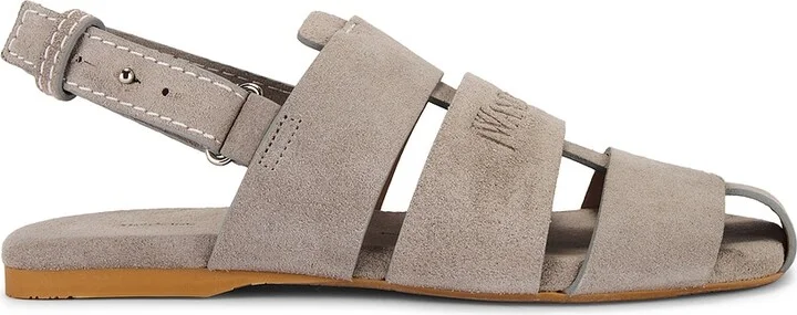 JW Anderson Stripe Flat Sandal in Grey