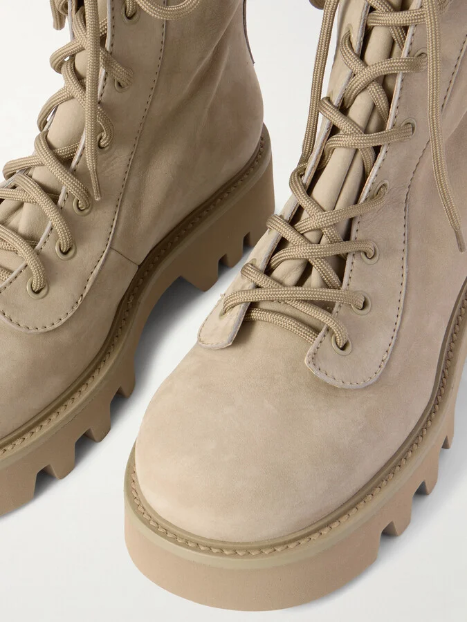 JW Anderson - Suede Combat Boots - Neutrals - Image 4
