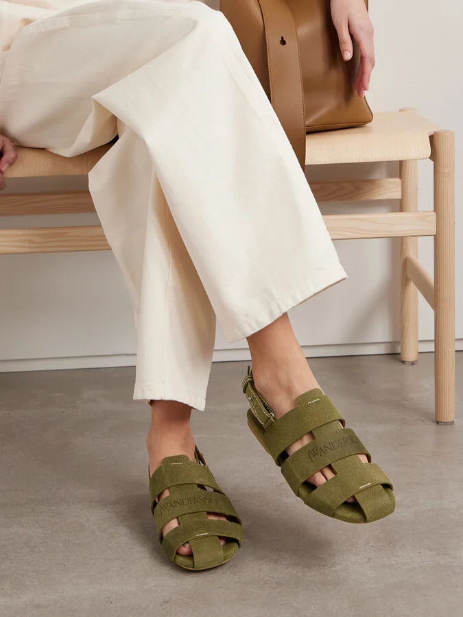 JW Anderson - Suede Sandals - Green - Image 2
