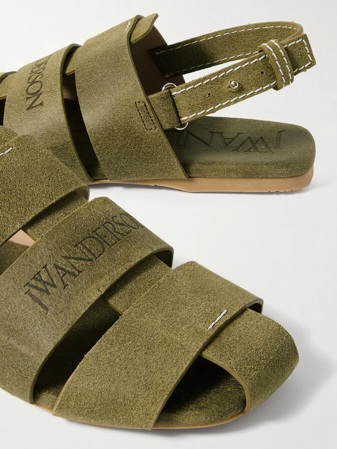 JW Anderson - Suede Sandals - Green - Image 4