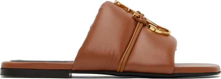 JW Anderson Tan Anchor Slides