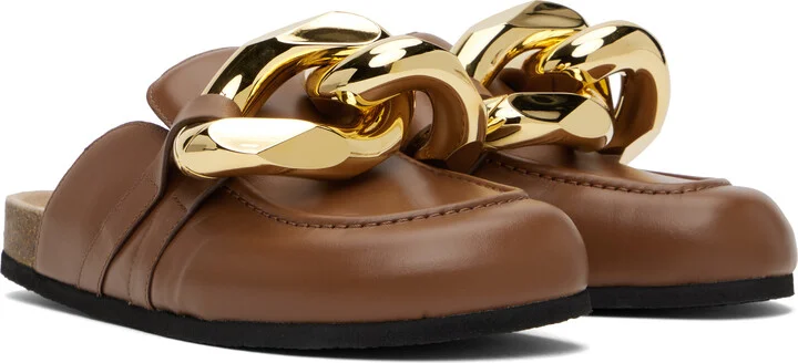 JW Anderson Tan Chain Loafers - Image 4