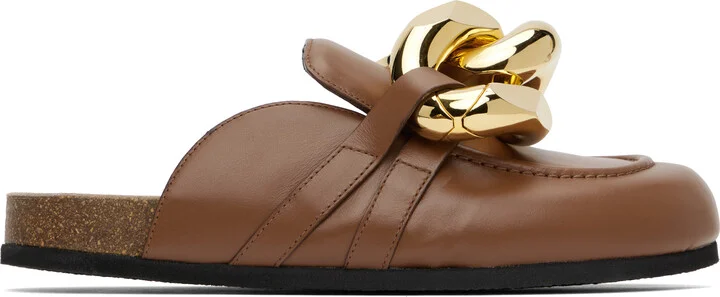 JW Anderson Tan Chain Loafers