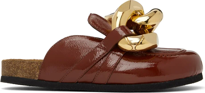 JW Anderson Tan Chain Mules