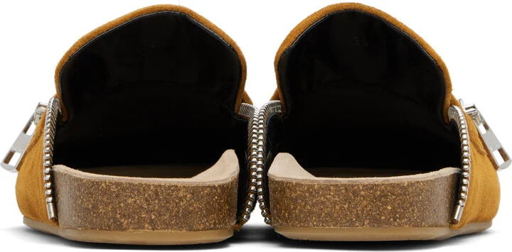 JW Anderson Tan Leather Biker Slip-on Loafers - Image 2