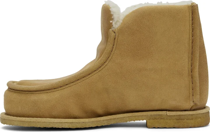 JW Anderson Tan Nubuck Boots - Image 3
