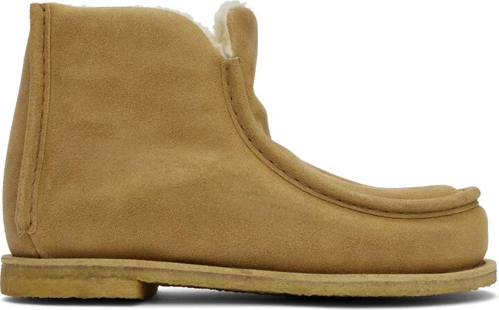 JW Anderson Tan Nubuck Boots