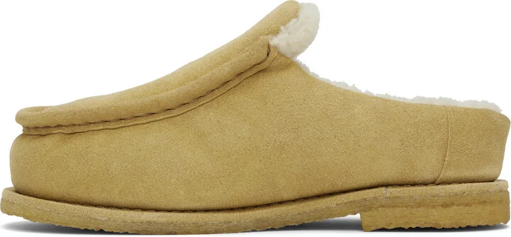 JW Anderson Tan Nubuck Mules - Image 3