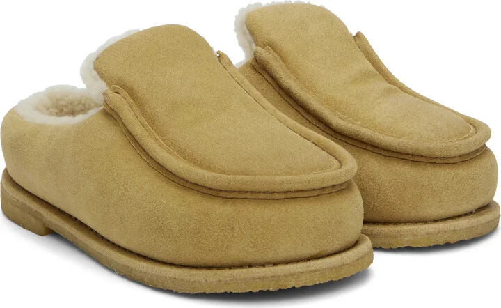JW Anderson Tan Nubuck Mules - Image 4