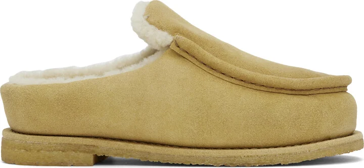 JW Anderson Tan Nubuck Mules