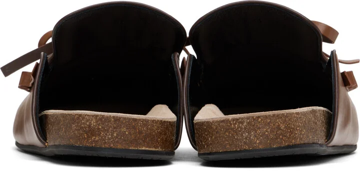 JW Anderson Tan Ruffle Slip-on Loafers - Image 2