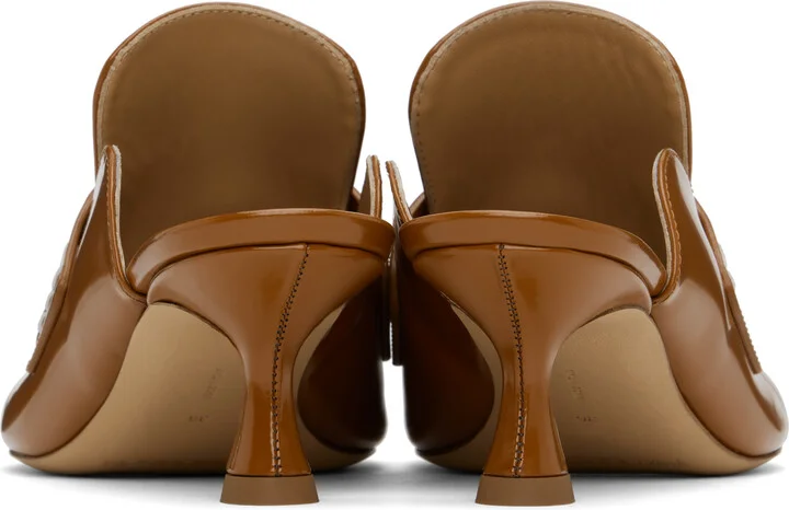 JW Anderson Tan Tassel Leather Mules - Image 2