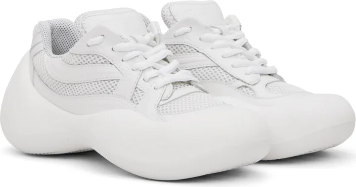 JW Anderson White Bumper Hike Low Top Sneakers - Image 4