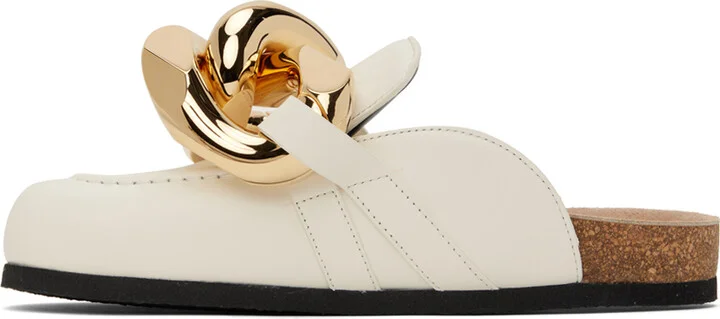 JW Anderson White Chain Mules - Image 3