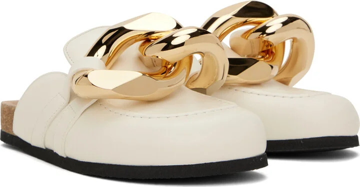 JW Anderson White Chain Mules - Image 4