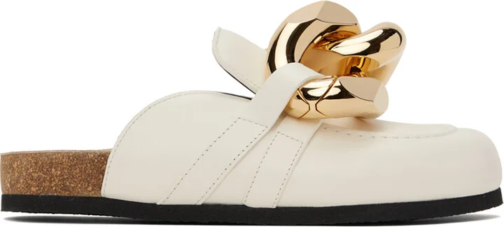 JW Anderson White Chain Mules