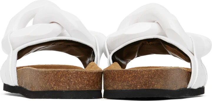 JW Anderson White Chain Slides - Image 2