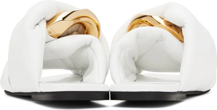 JW Anderson White Chain Twist Sandals - Image 2