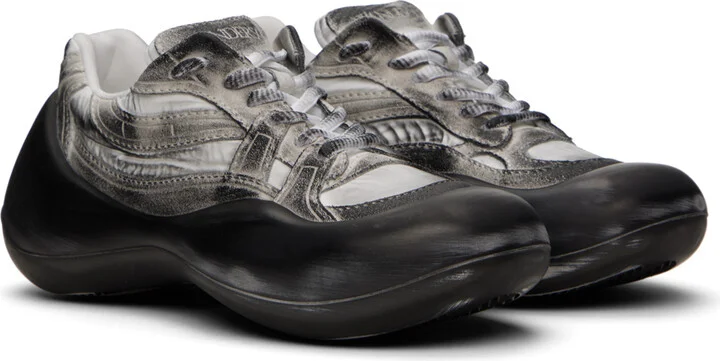 JW Anderson White & Gray Bumper Hike Sneakers - Image 4