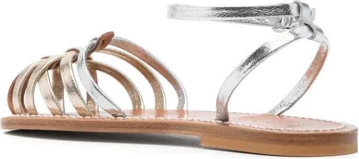 K.Jacques Cyrenia Two-Tone Metallic Sandals Shoes - Image 2