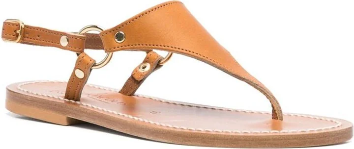 K.Jacques Dionysus Leather Sandals - Image 3