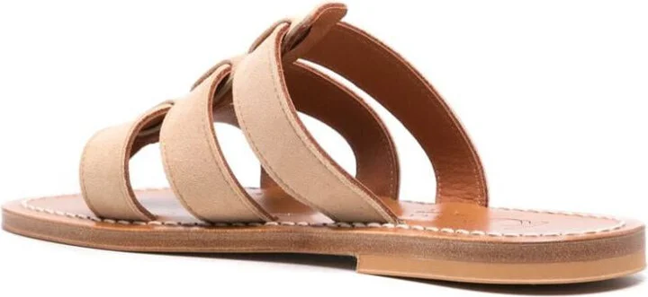 K.Jacques Dolon Leather Flat Mules - Image 2