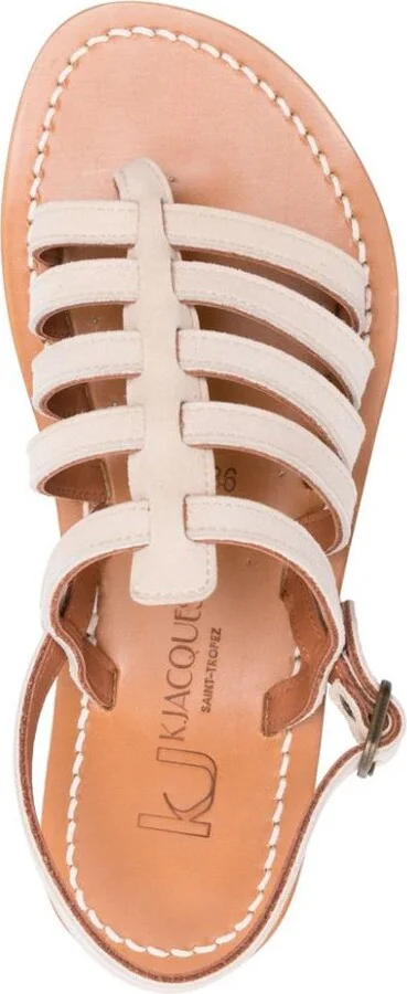 K.Jacques Homere Leather Flat Sandals - Image 3