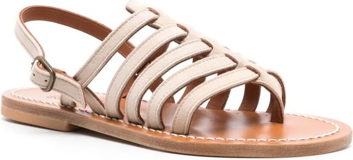 K.Jacques Homere Leather Flat Sandals - Image 4