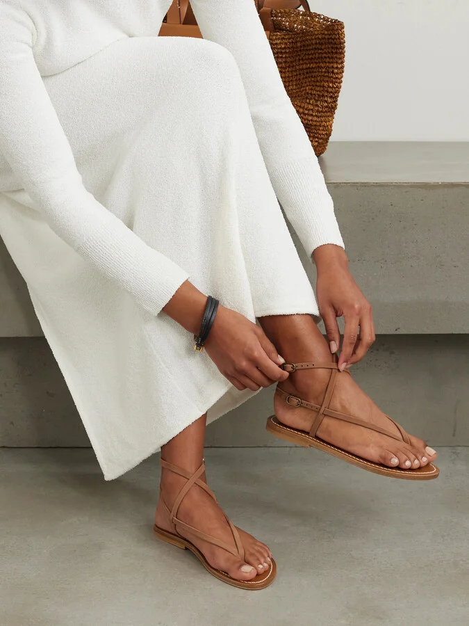 K Jacques St Tropez - Abako Leather Sandals - Brown - Image 2