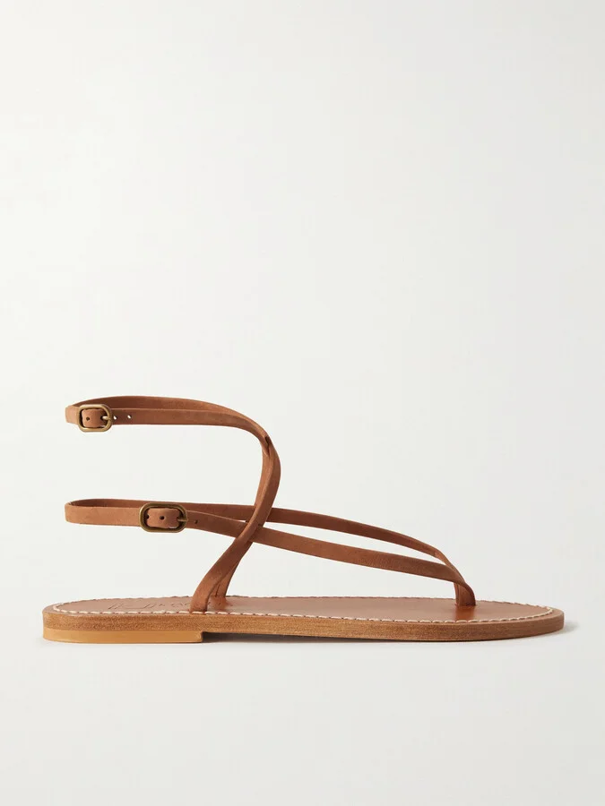 K Jacques St Tropez - Abako Leather Sandals - Brown