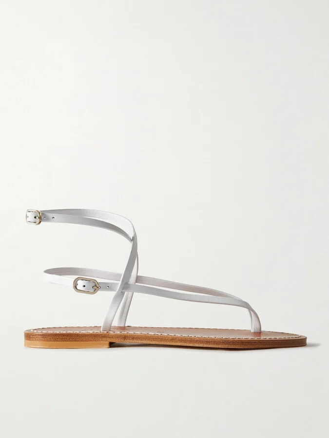 K Jacques St Tropez - Abako Leather Sandals - White