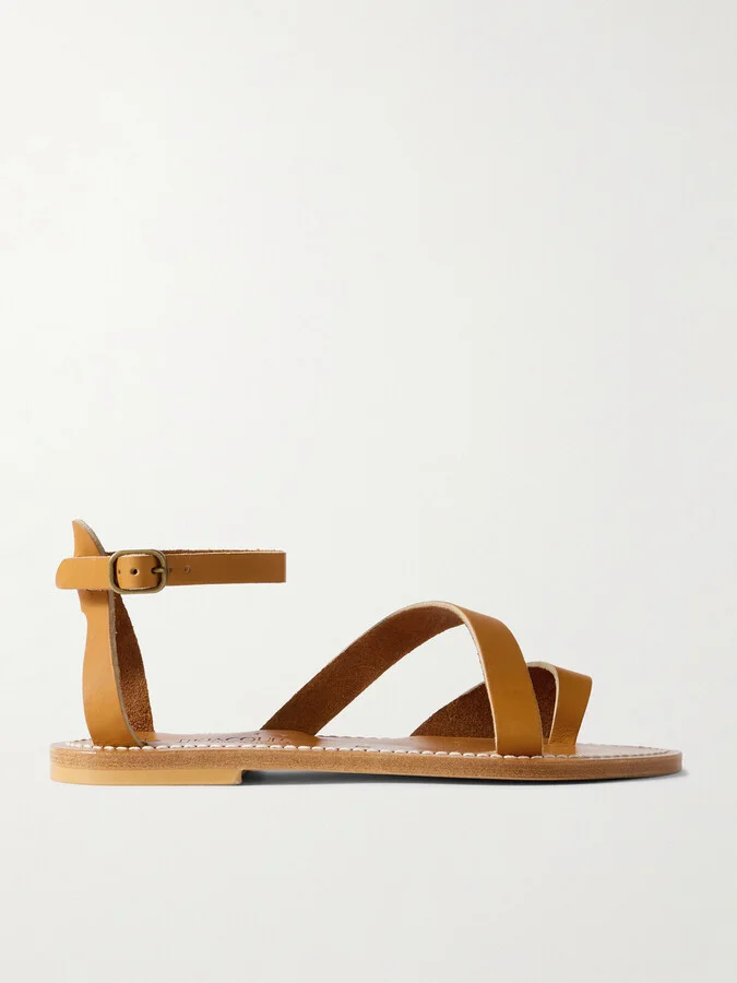 K Jacques St Tropez - Anaelle Leather Sandals - Brown