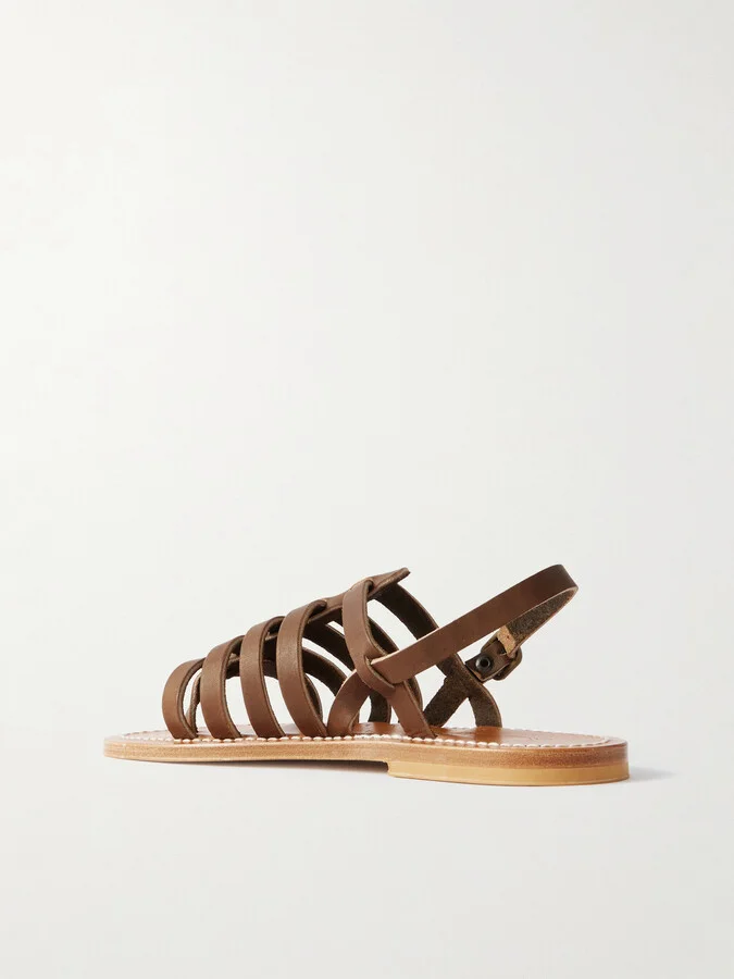 K Jacques St Tropez - Homere Leather Sandals - Brown - Image 3
