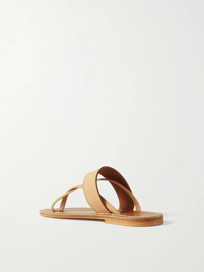 K Jacques St Tropez - + Net Sustain Nehru Nubuck Sandals - Neutrals - Image 3
