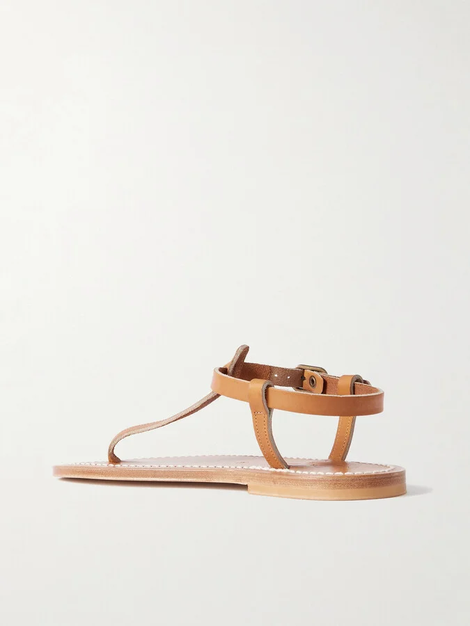 K Jacques St Tropez - Picon Leather Sandals - Brown - Image 3