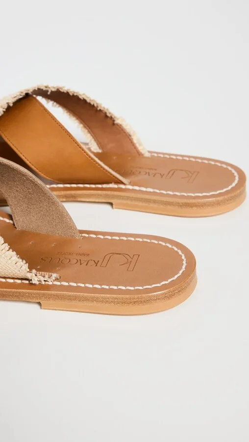 K. Jacques Temuco Raffia Sandals - Image 3