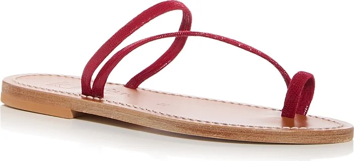 K. Jacques Women's Actium Embossed Strappy Sandals