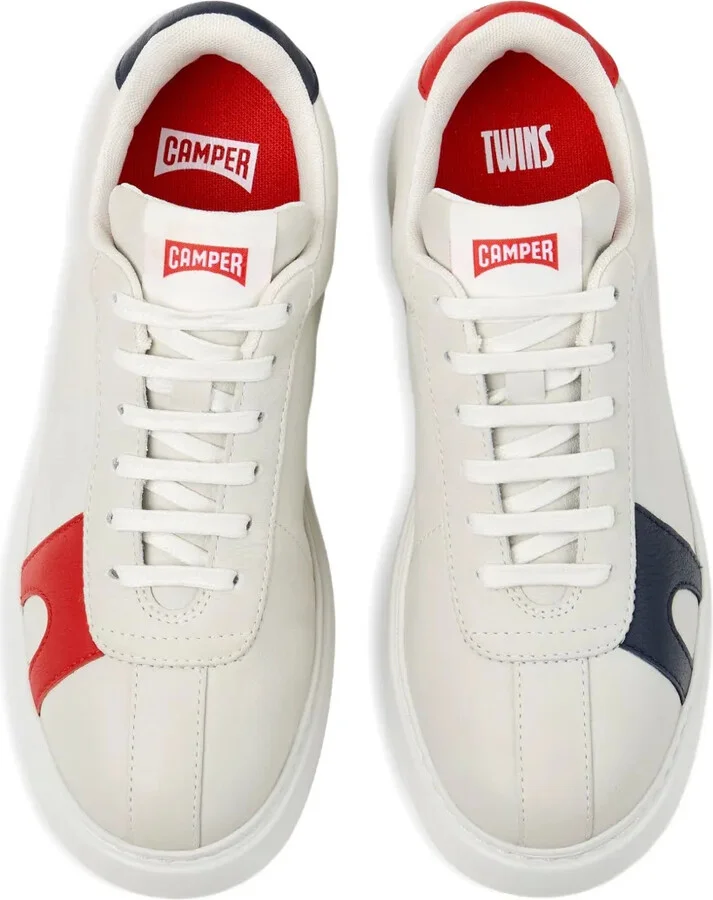 K21 Twins leather panelled sneakers - Image 4