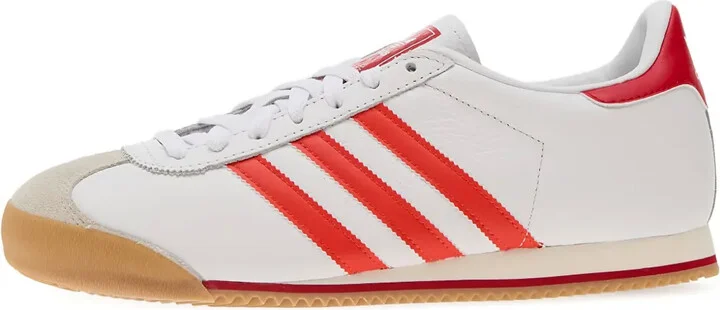 K74 three-stripes leather sneakers