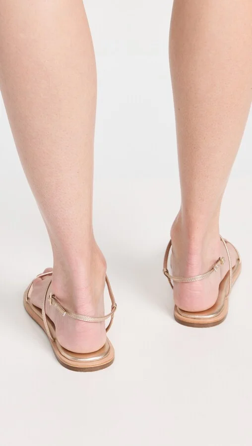 KAANAS Alayta Square Toe Naked Sandals - Image 4