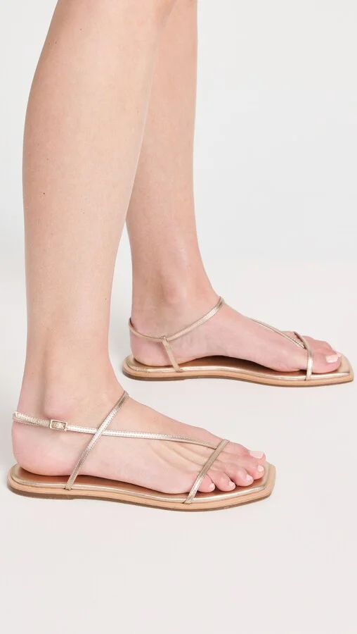 KAANAS Alayta Square Toe Naked Sandals - Image 5