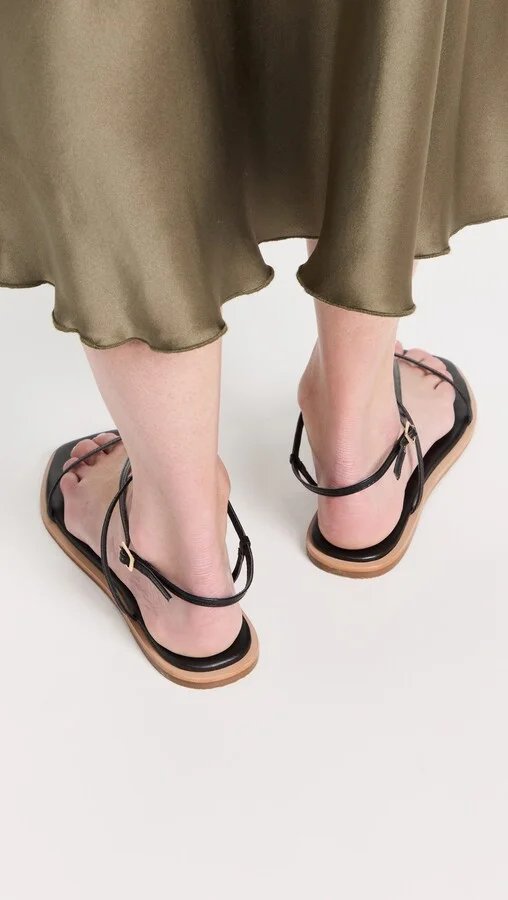 KAANAS Alayta Square Toe Naked Sandals - Image 3