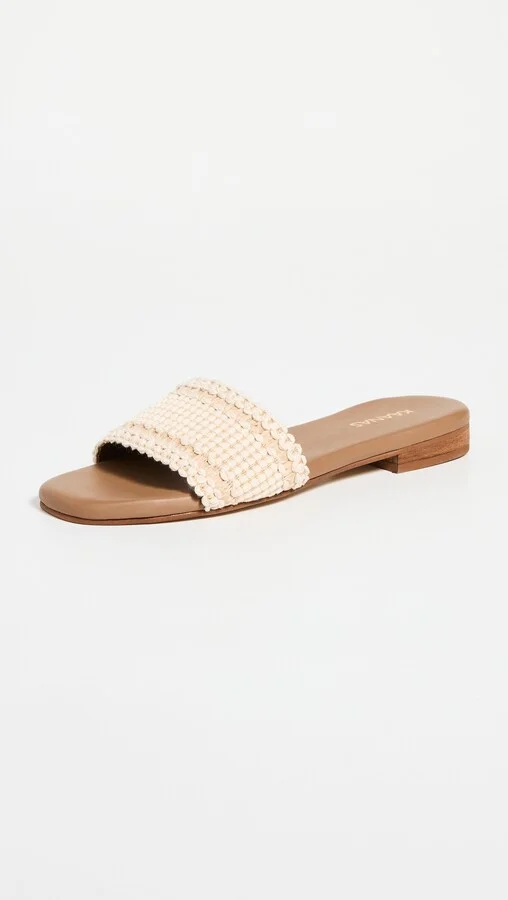 KAANAS Ayla Contrast Strap Slip-On Sandals - Image 2