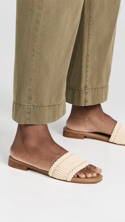 KAANAS Ayla Contrast Strap Slip-On Sandals - Image 4