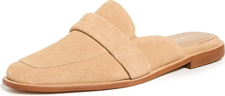 KAANAS Cogno Suede Square Toe Mules