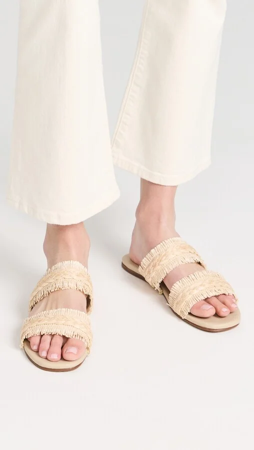 KAANAS Espinela Frayed Double Band Slides - Image 4